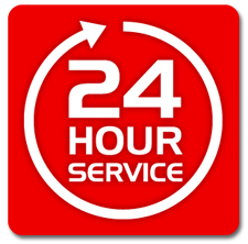 24 hour service logo
